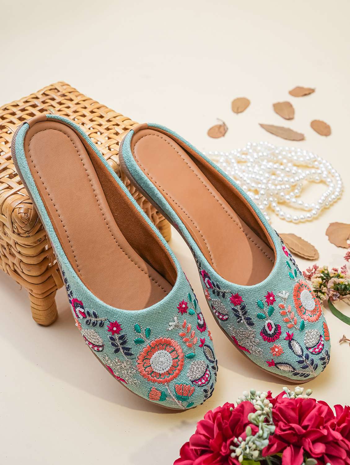 women embroidered ballerina
