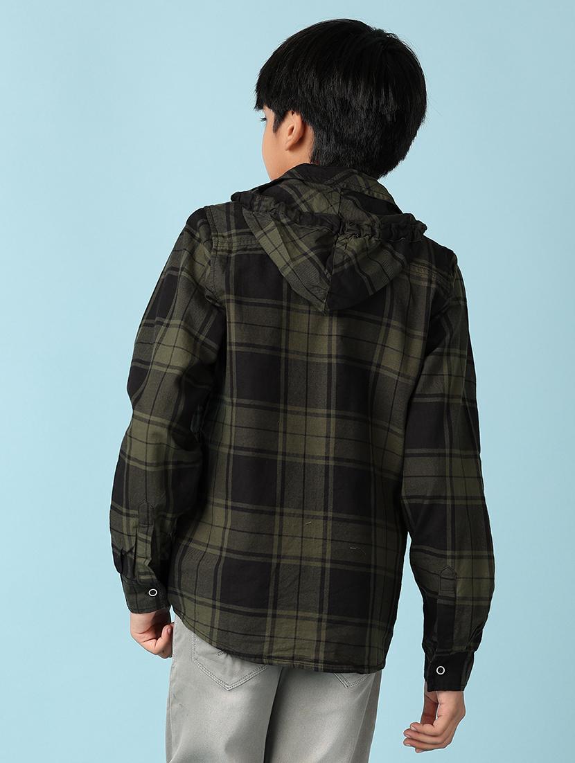 boys checkered long sleeve casual shirt - 21501776 - Standard Image - 2