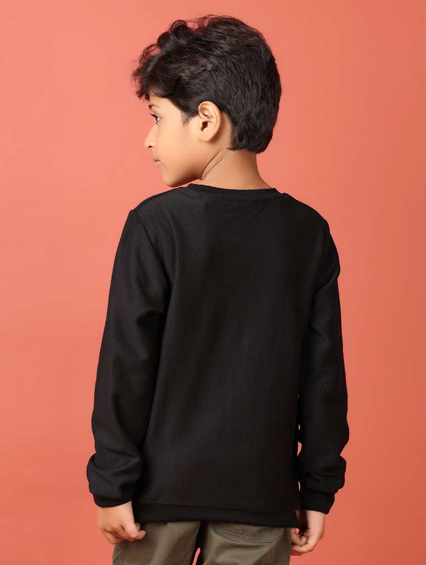 boys long sleeves plain t-shirt - 21501822 -  Standard Image - 2