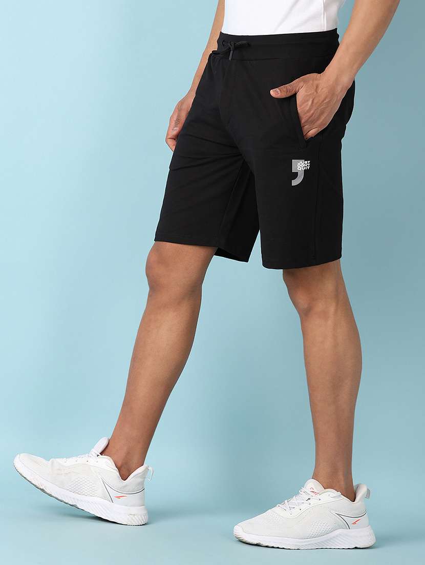 men solid mid rise relaxed fit short - 21501831 -  Standard Image - 2