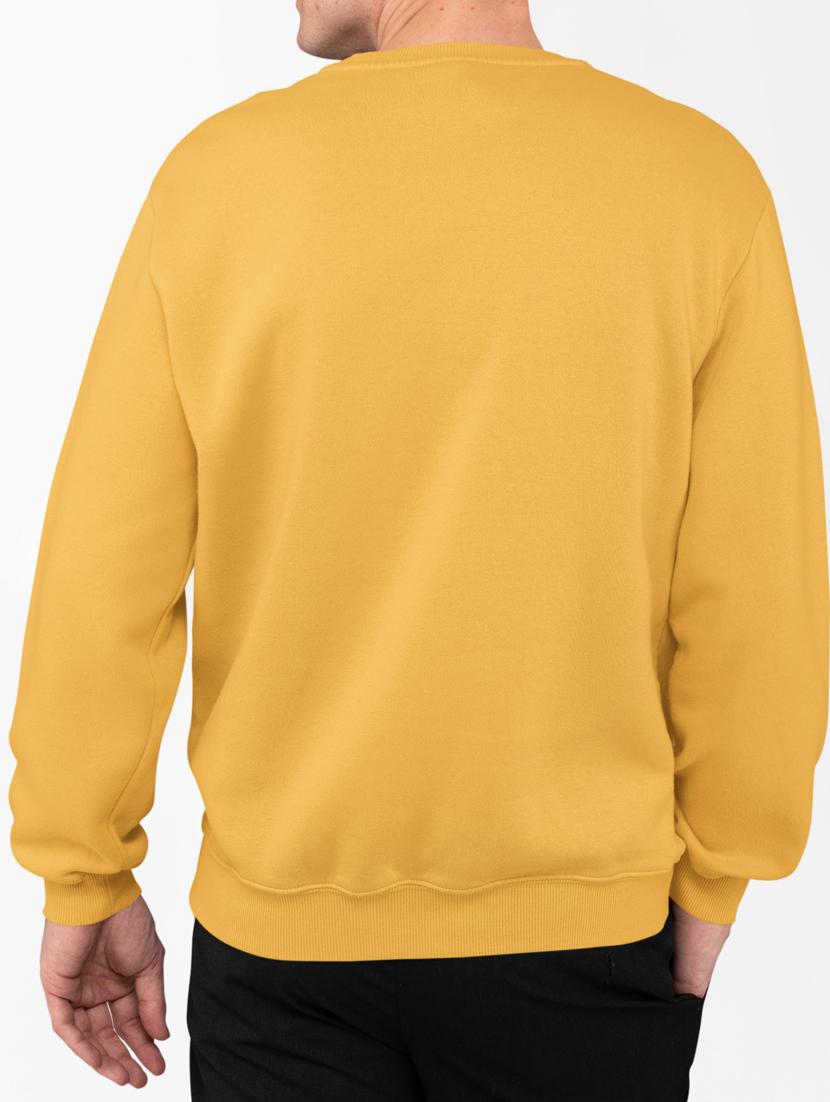 men solid mustard long sleeve sweatshirt - 21502177 - Standard Image - 2