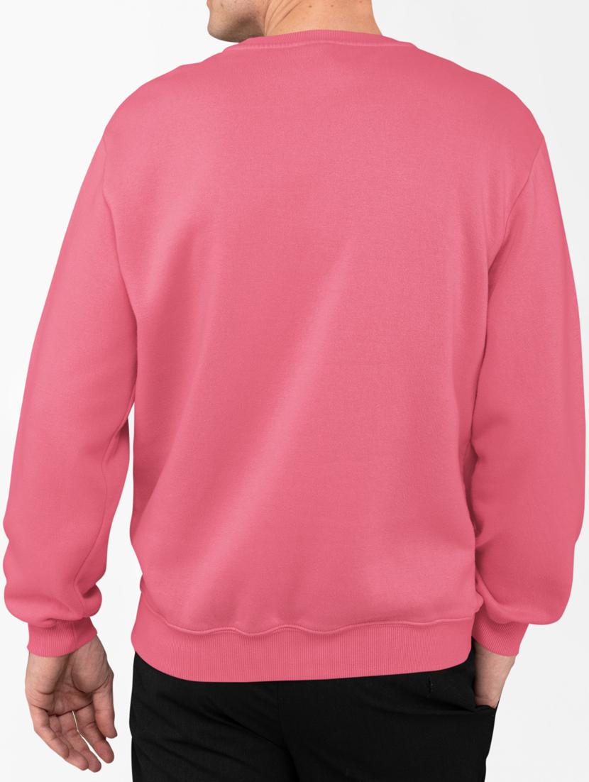 men solid pink long sleeve sweatshirt - 21502179 - Standard Image - 2