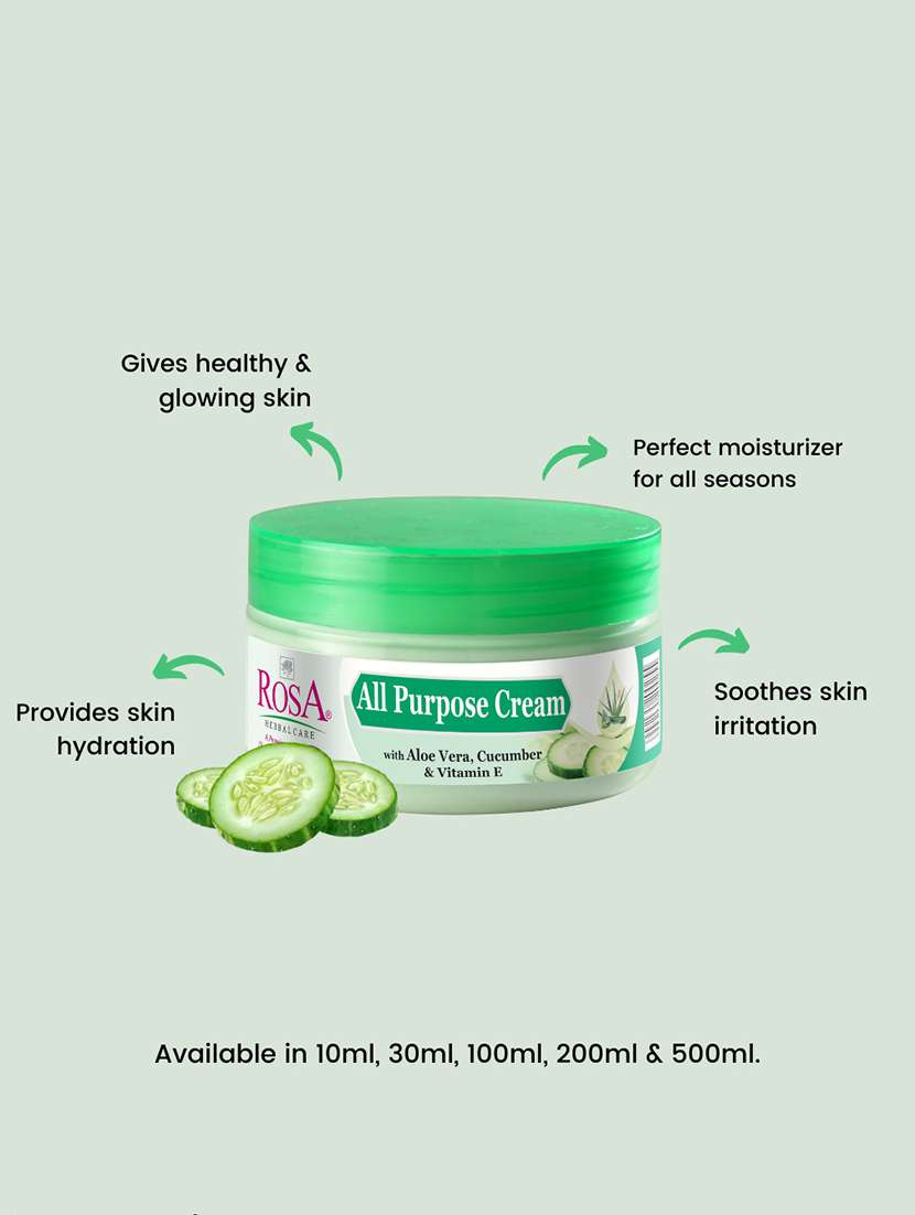 rosa all purpose cream with aloe vera, cucumber & vitamin e i moisturizing and soothing - 21502360 -  Standard Image - 2
