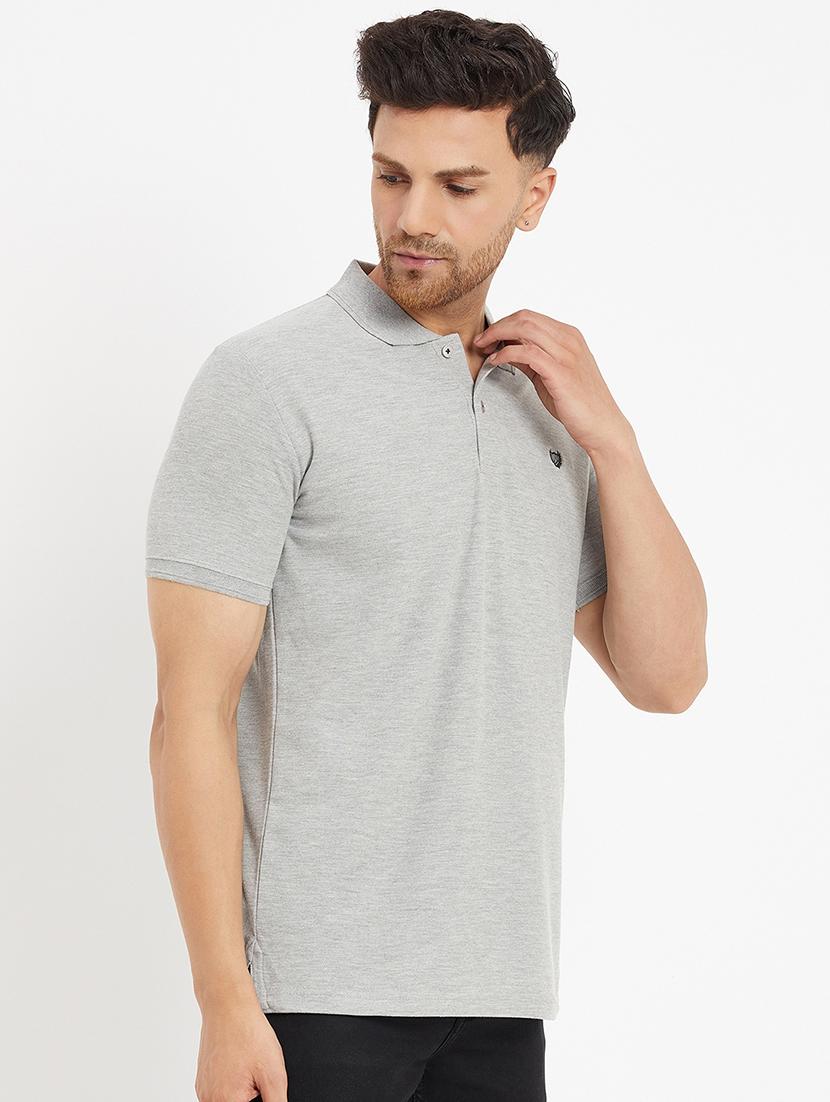 men polo neck plain t-shirt - 21502498 - Standard Image - 2
