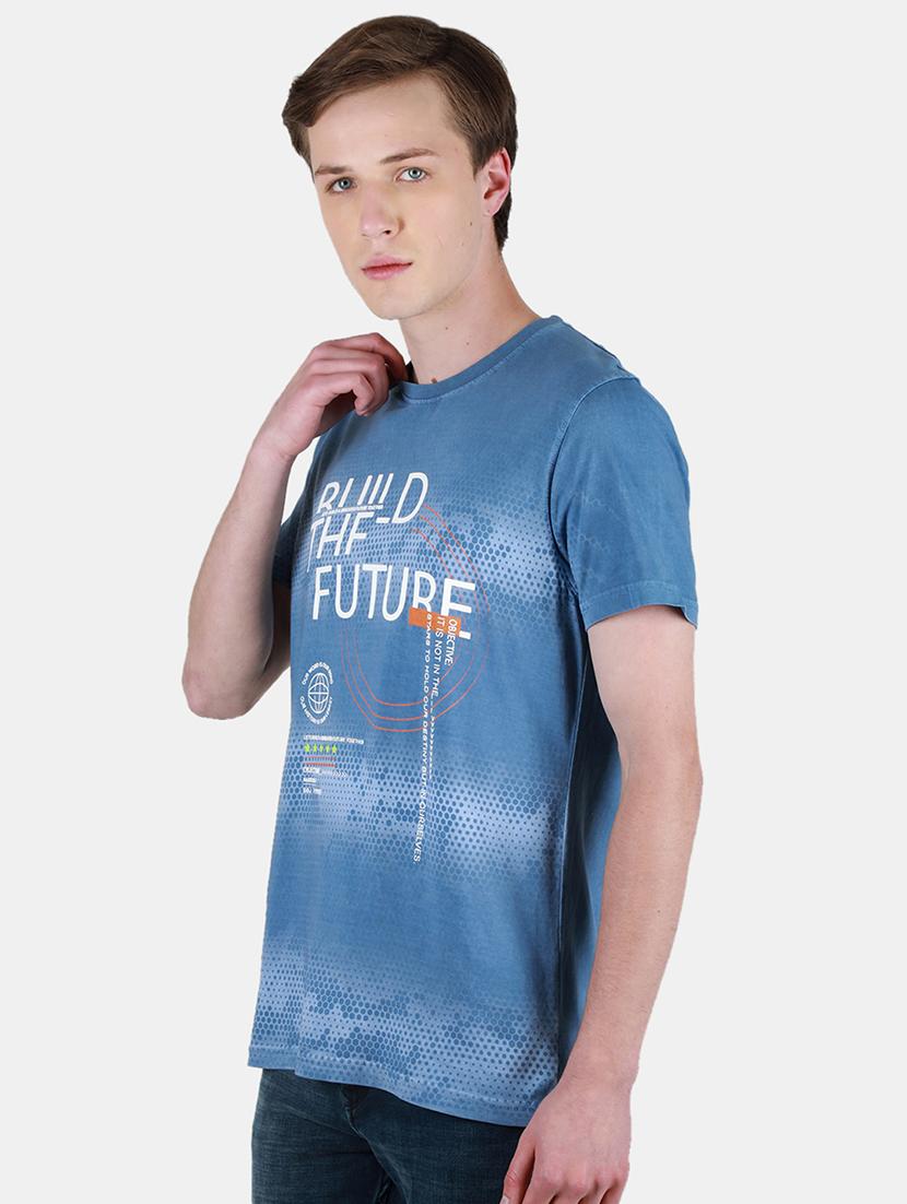 men round neck front print t-shirt - 21502526 - Standard Image - 2