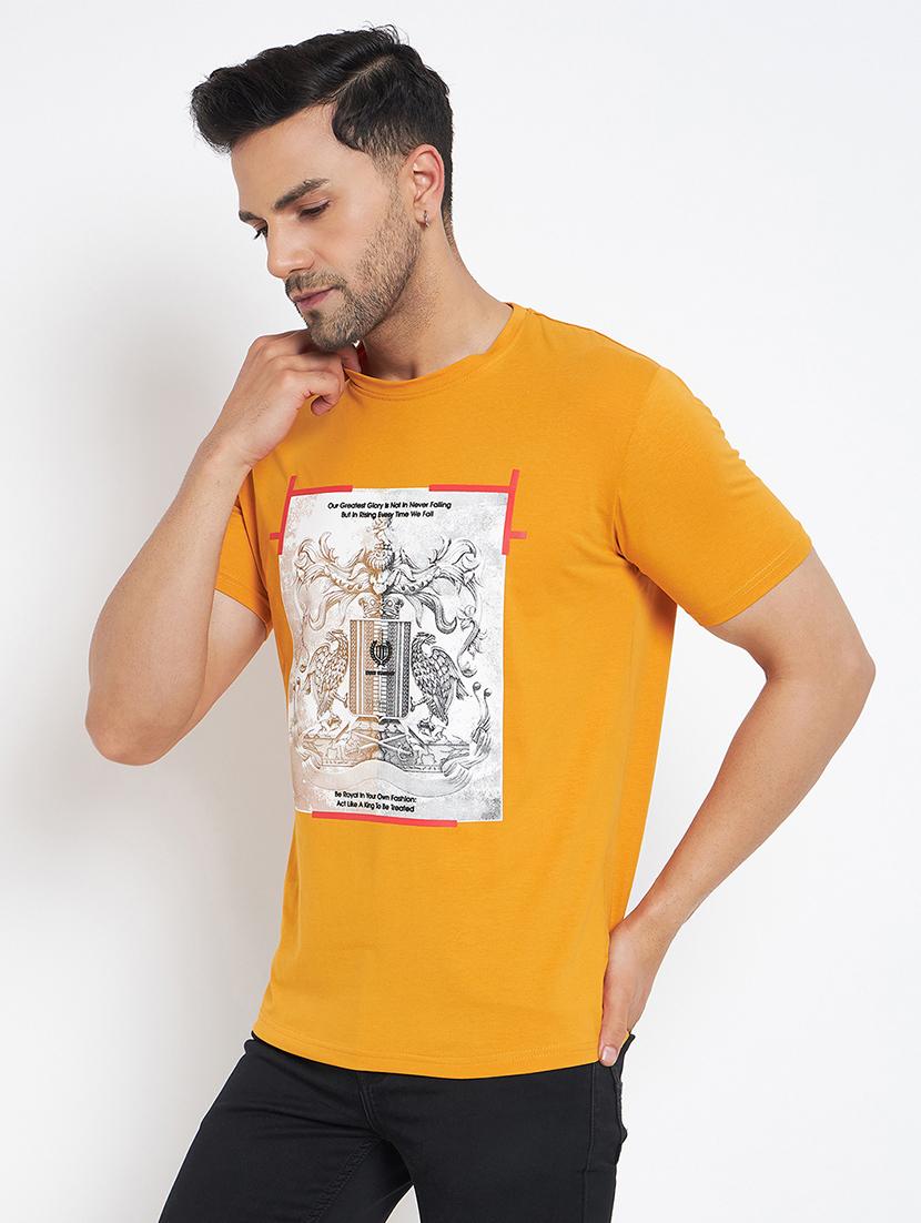 men round neck front print t-shirt - 21502551 - Standard Image - 2