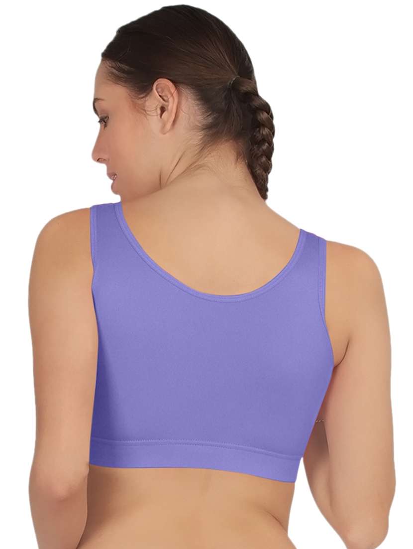women solid full coverage sports bra - 21502823 - Standard Image - 2