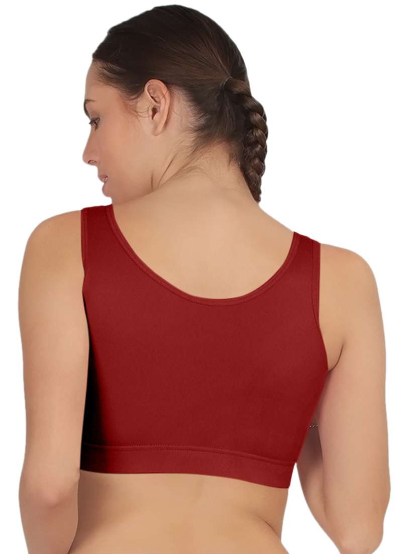 women solid full coverage sports bra - 21502825 -  Standard Image - 2