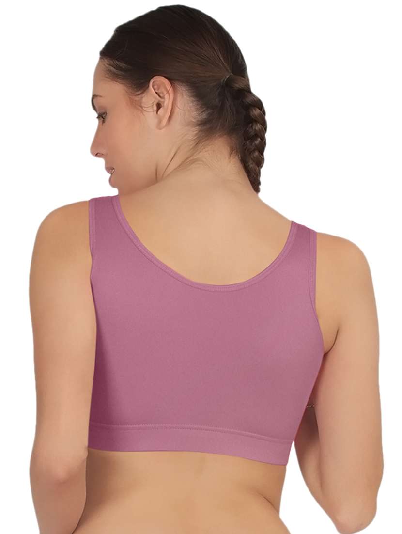 women solid full coverage sports bra - 21502827 - Standard Image - 2