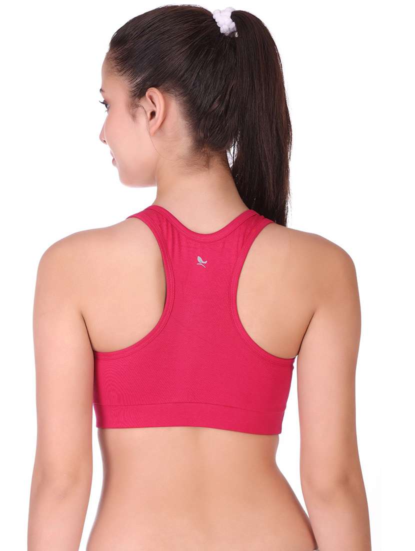 women solid full coverage sports bra - 21502851 - Standard Image - 2