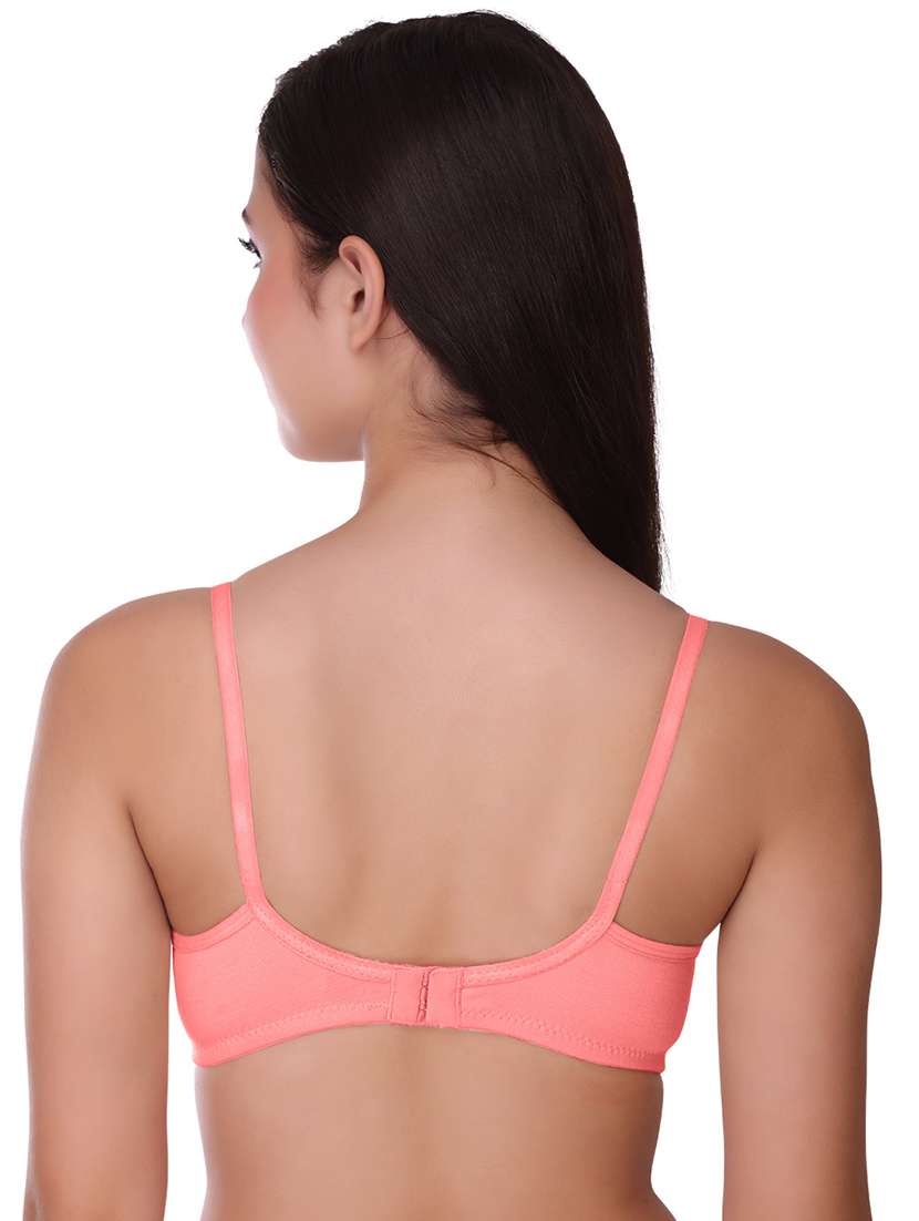women solid cotton regular bra - 21502904 -  Standard Image - 2