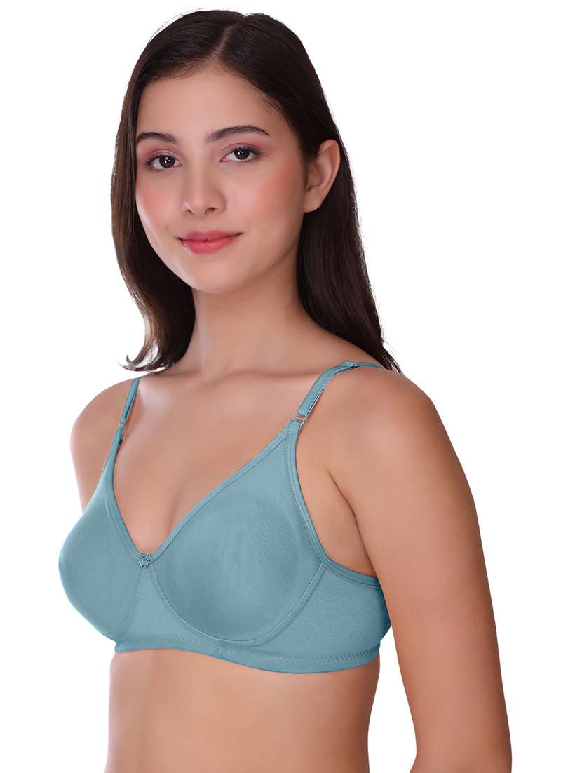 women solid cotton regular bra - 21502905 -  Standard Image - 2