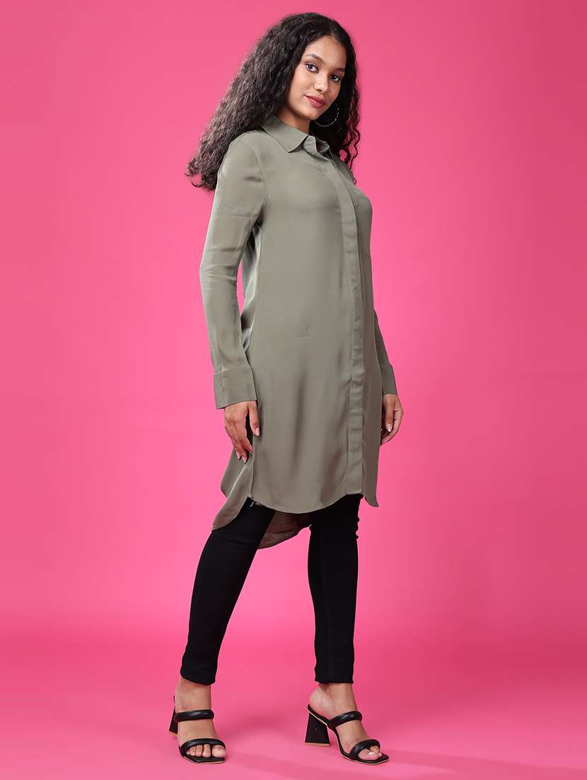 grey polyester regular top - 21503121 - Standard Image - 2
