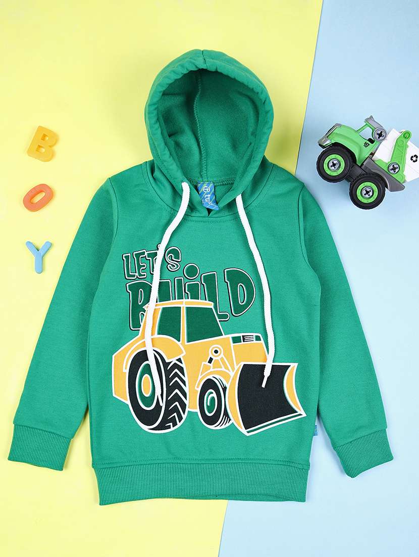 boys front print long sleeve sweatshirt