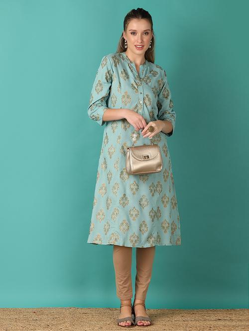 women green floral a-line kurta - 21503406 - Standard Image - 0