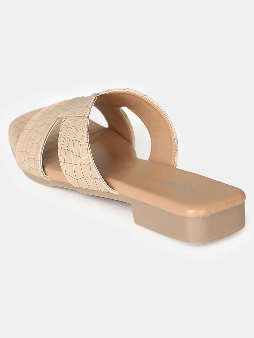 women beige slip on sandal - 21503494 -  Standard Image - 2