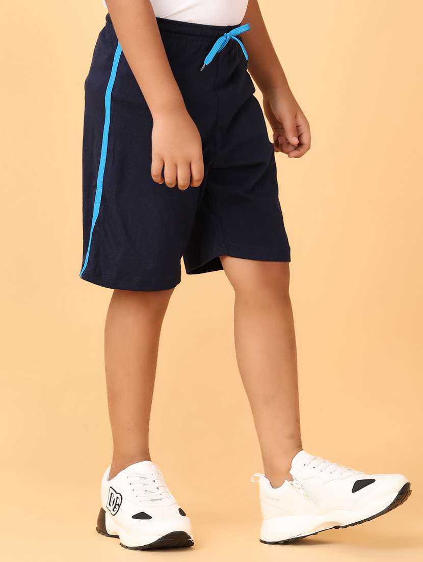 boys navy blue solid shorts - 21503508 - Standard Image - 2