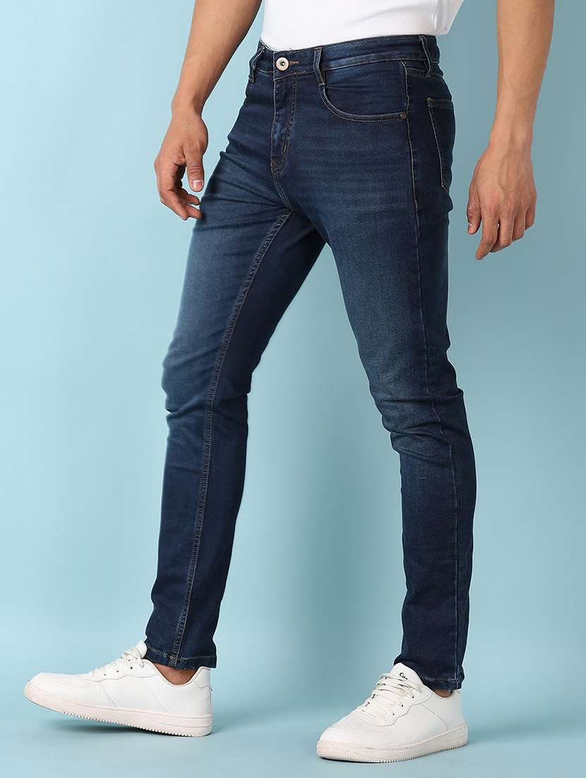 men solid mid rise slim fit jean - 21503581 - Standard Image - 2