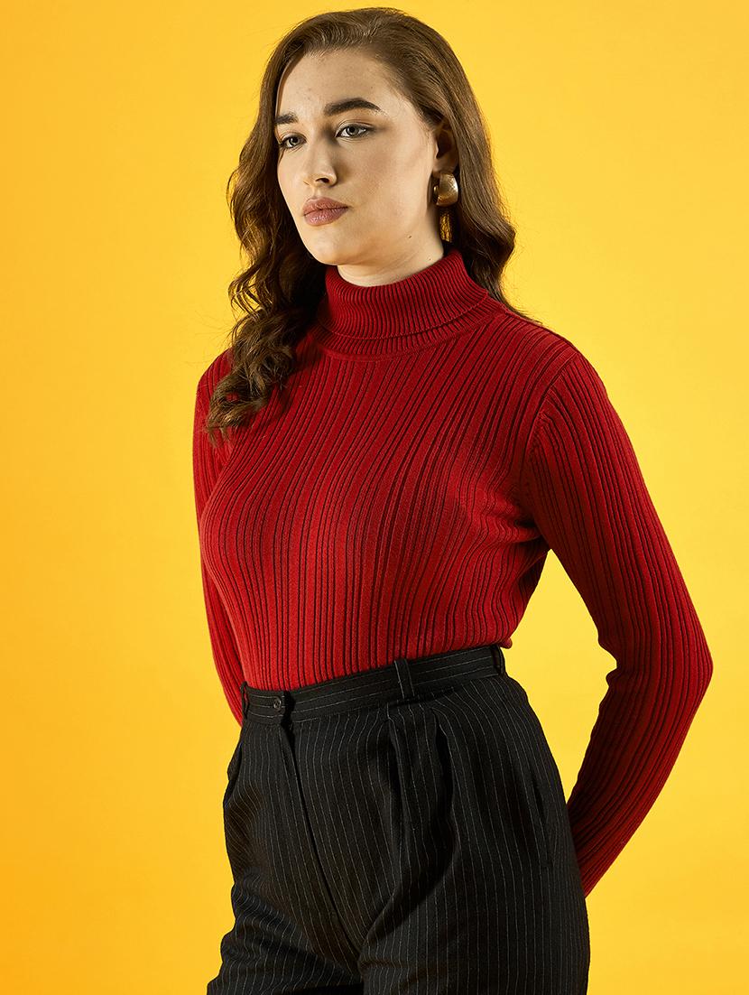 women red cotton pullover - 21503704 - Zoom Image - 0