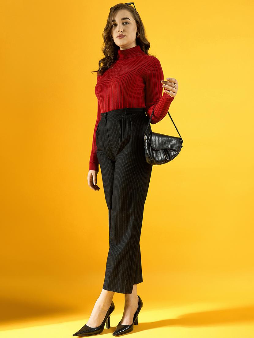 women red cotton pullover - 21503704 - Standard Image - 2