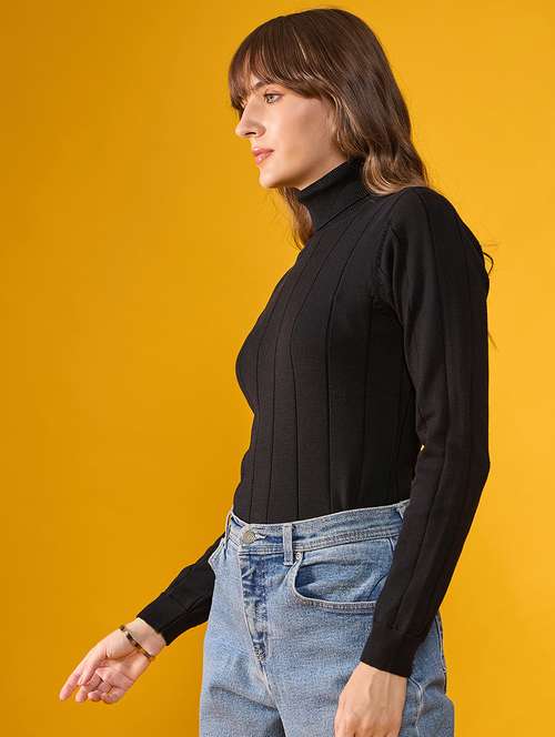 women black cotton pullover - 21503707 - Standard Image - 0