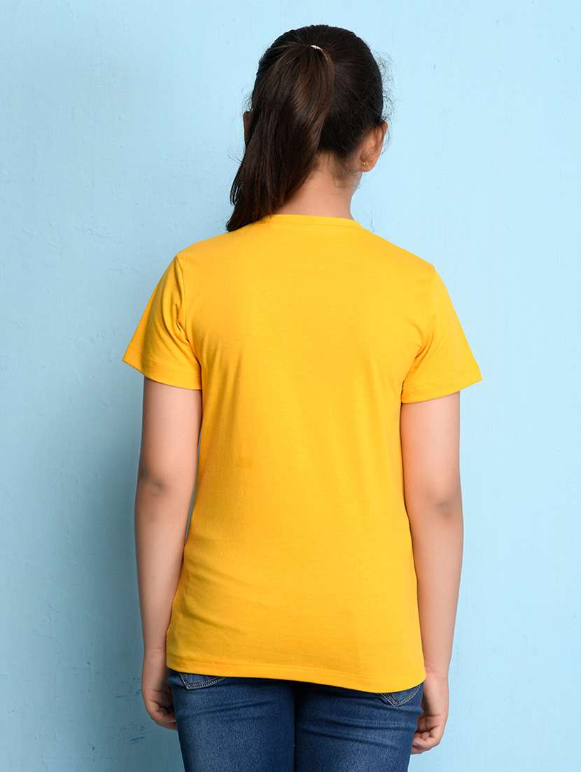 girls round neck printed t-shirt - 21503848 - Standard Image - 2