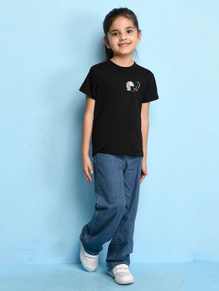 girls cute character printed round neck tee - 21503850 -  Standard Image - 2