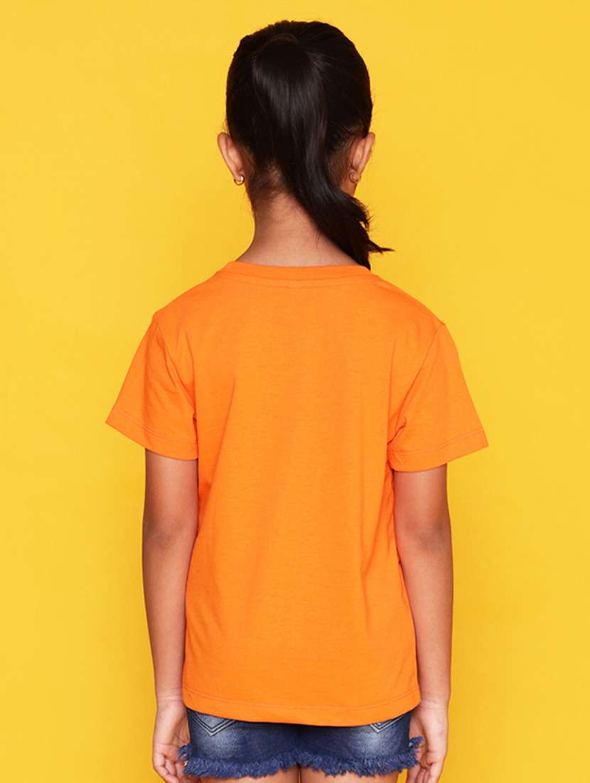 girls cute character printed round neck tee - 21503914 - Standard Image - 2