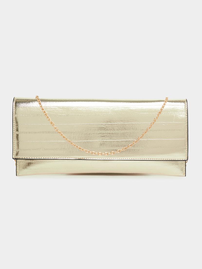 women gold pu sling bag - 21503959 -  Zoom Image - 0
