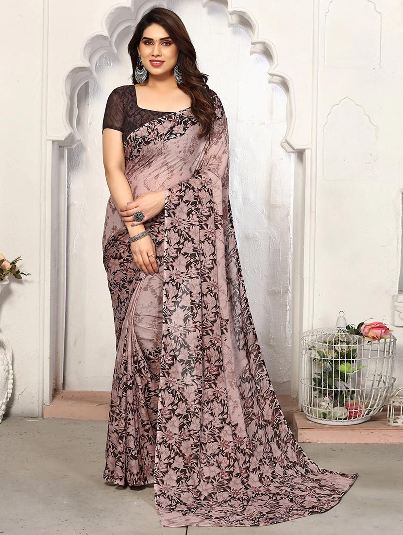 women printed casual wear saree with blouse - 21504451 -  Zoom Image - 0