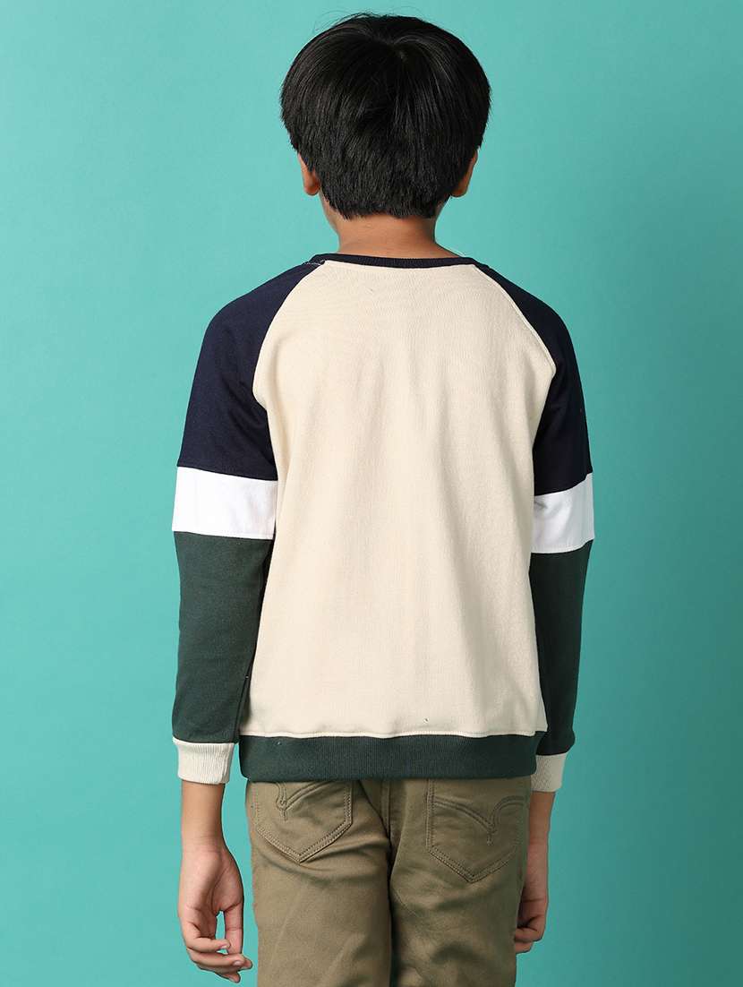boys front print long sleeve sweatshirt - 21505495 -  Standard Image - 2