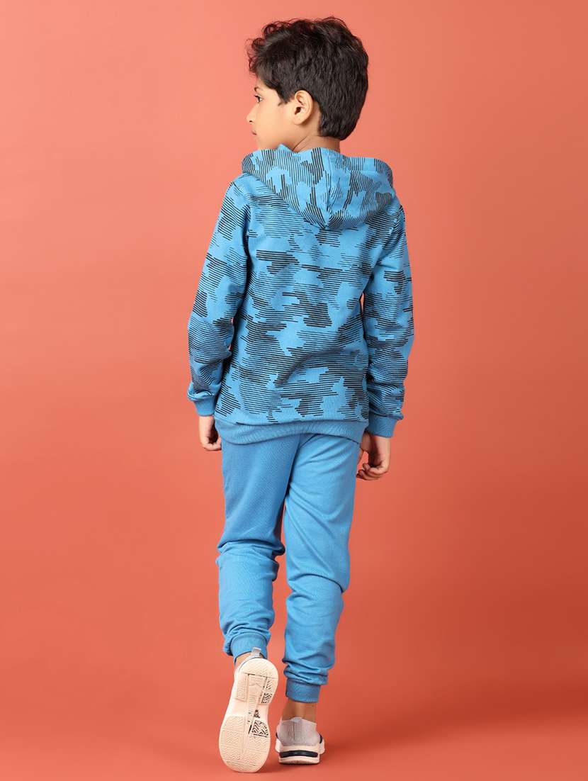 boys blue printed full length set - 21505502 -  Standard Image - 2