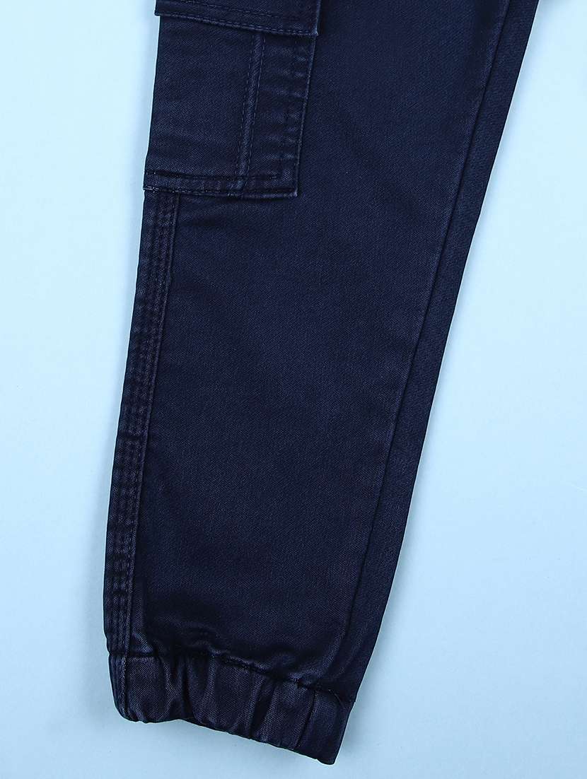 boys solid mid rise cargo - 21505517 -  Standard Image - 2