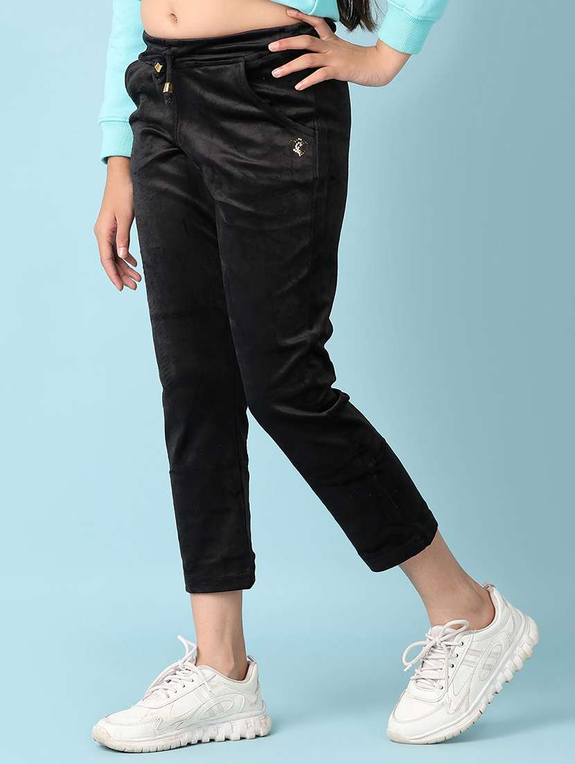 girls black cotton pyjama - 21505543 -  Standard Image - 2