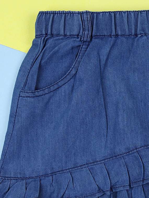 girls peach typography skirt to - 21505642 -  Standard Image - 2