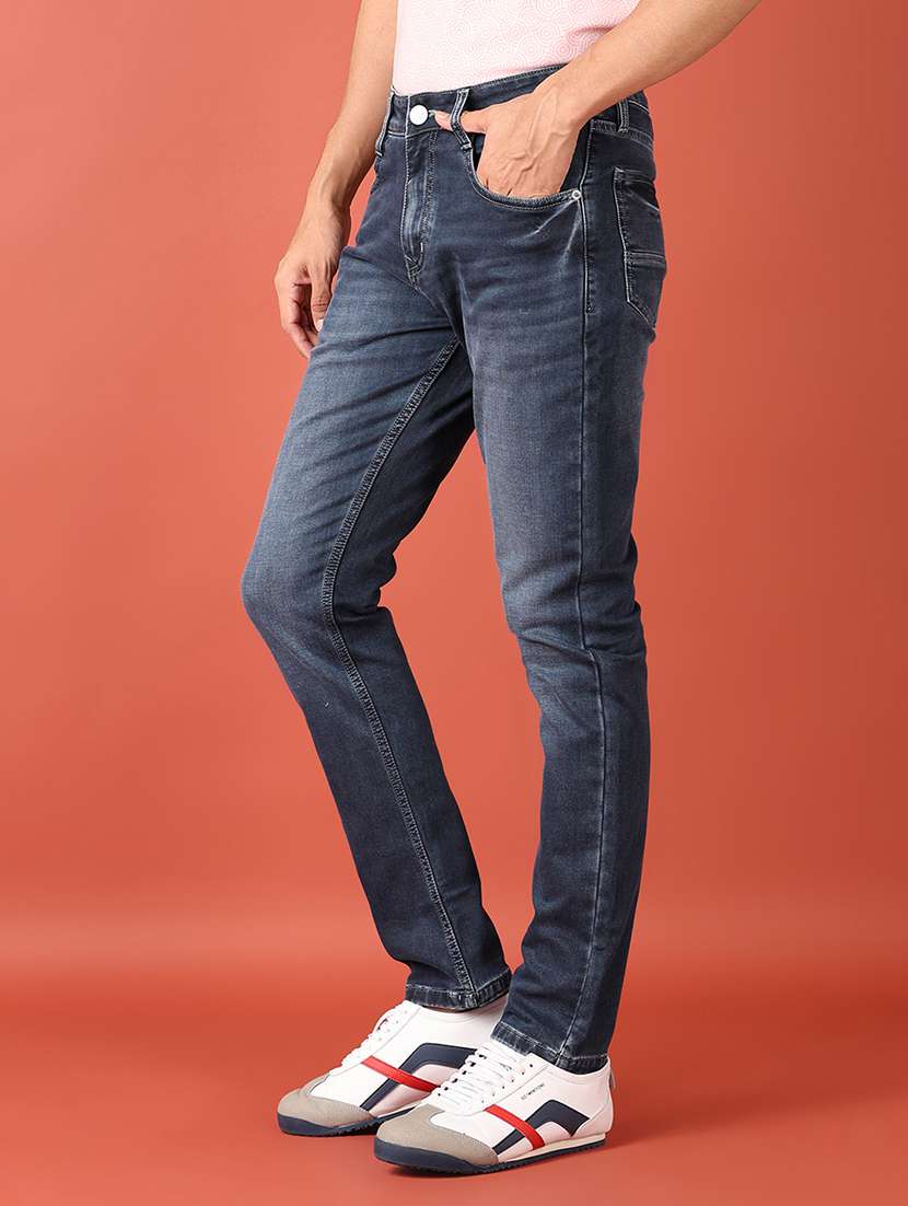 men solid mid rise slim fit jean - 21505659 -  Standard Image - 2