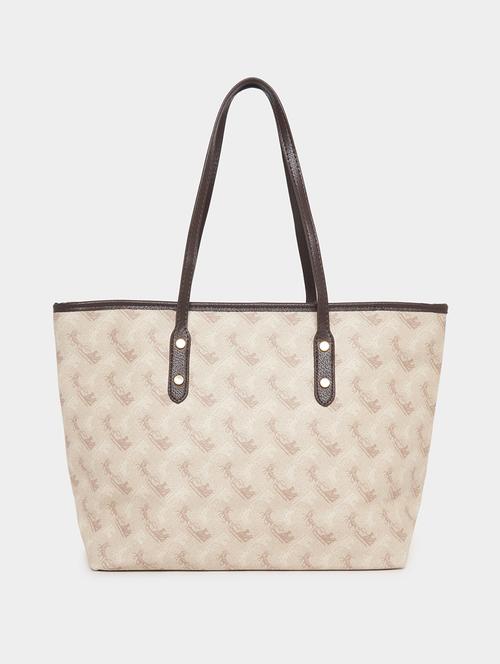 women beige printed handbag - 21505972 - Standard Image - 0