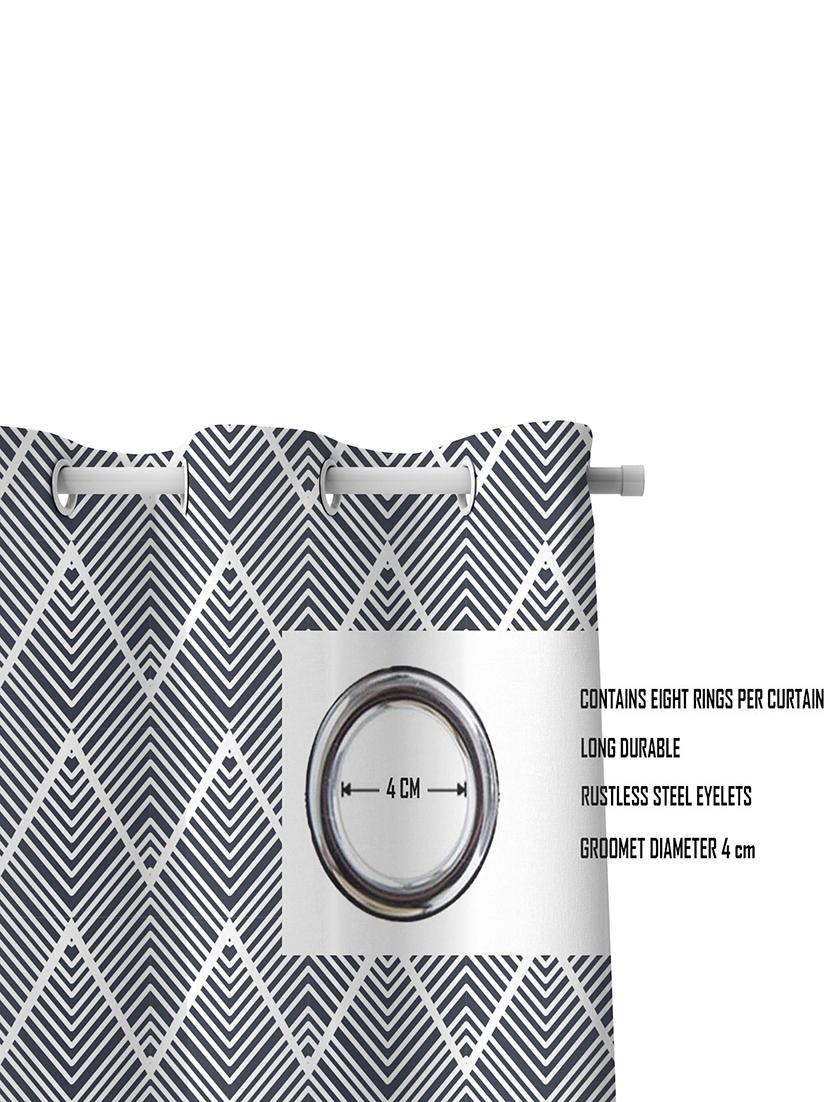 black printed curtain - 21506126 - Standard Image - 2