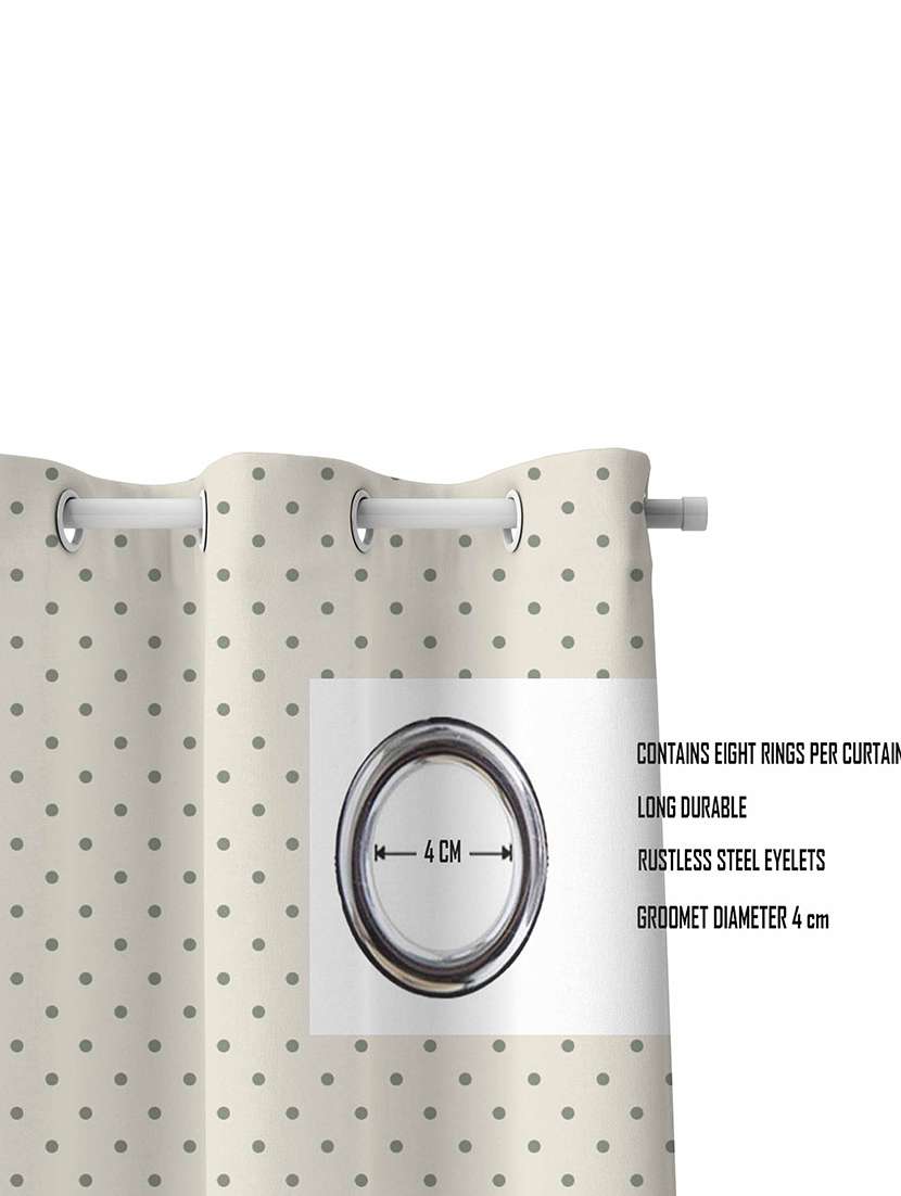 beige printed curtains - 21506130 -  Standard Image - 2