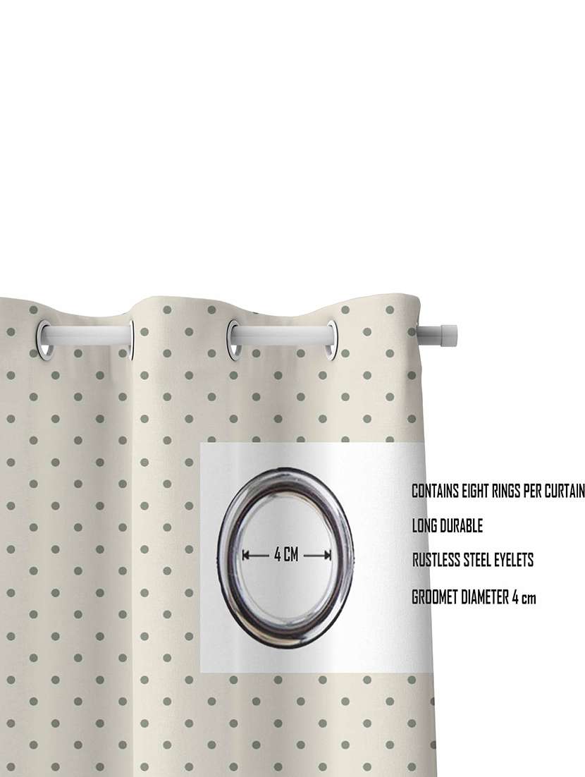 beige printed curtains - 21506131 -  Standard Image - 2