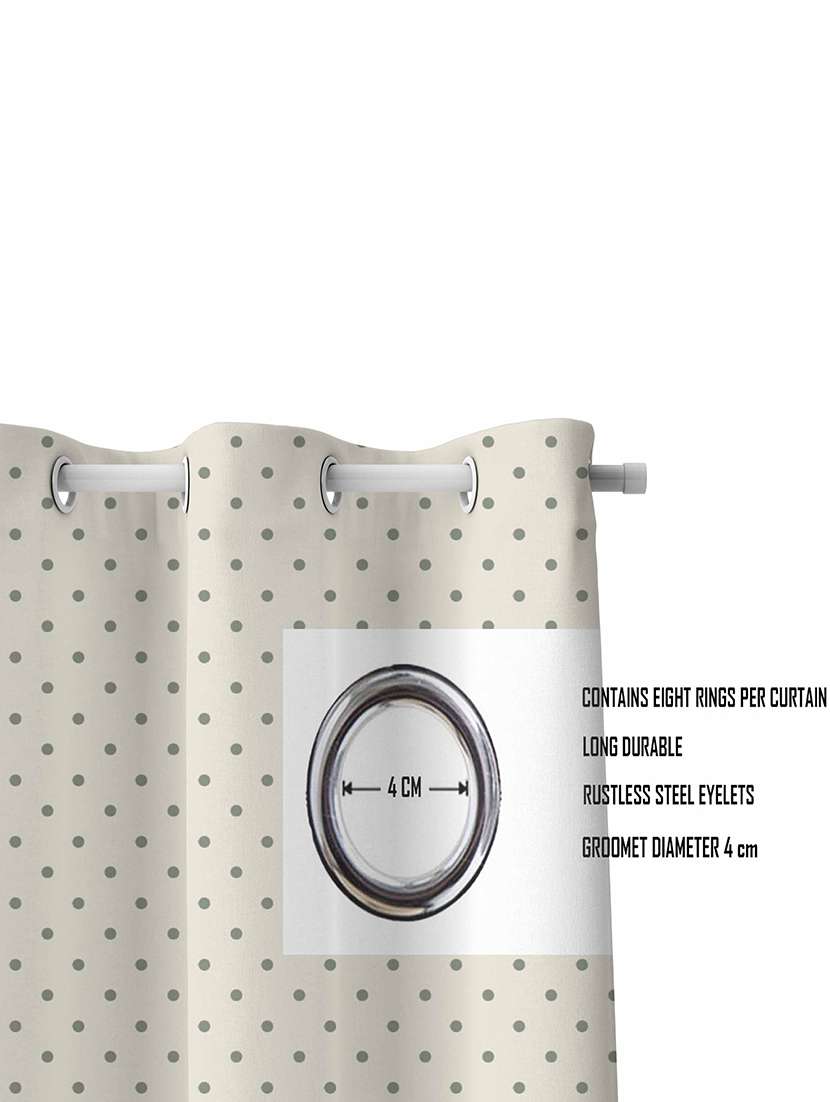 beige printed curtains - 21506133 -  Standard Image - 2