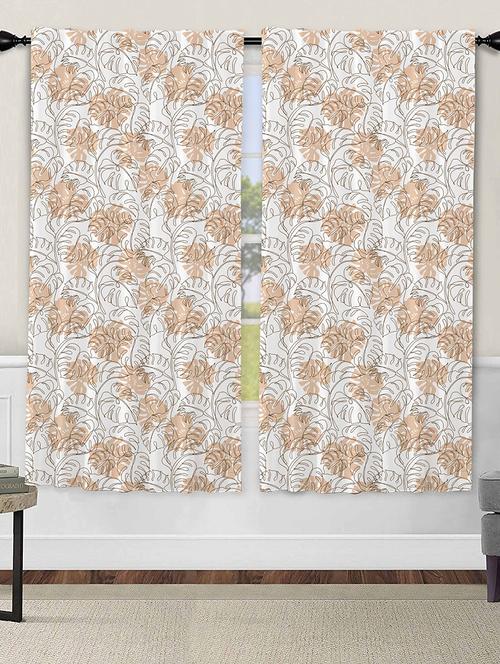 white printed curtains - 21506181 - Standard Image - 0