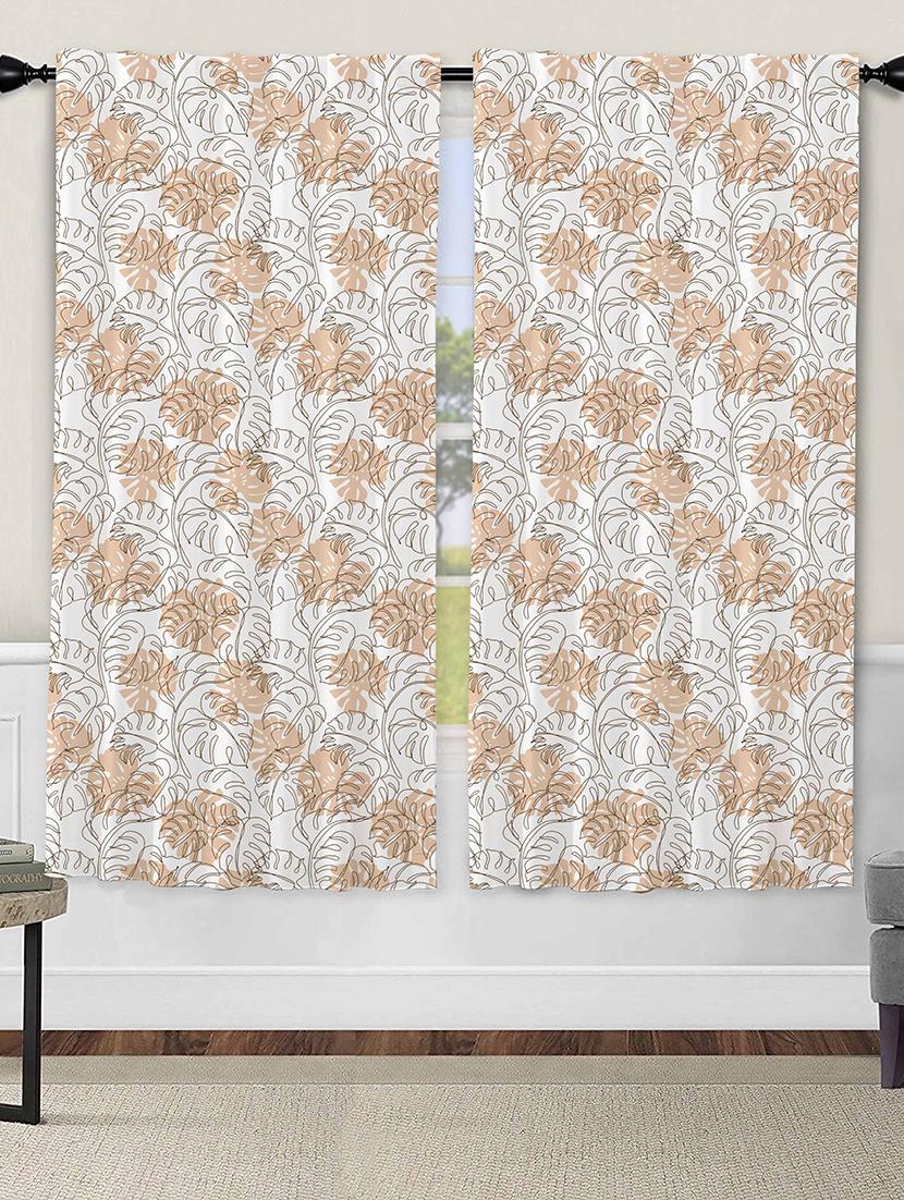 white printed curtains - 21506181 - Zoom Image - 0