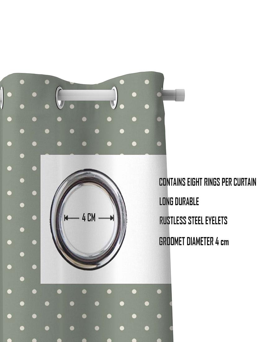 green printed curtains - 21506191 - Standard Image - 2