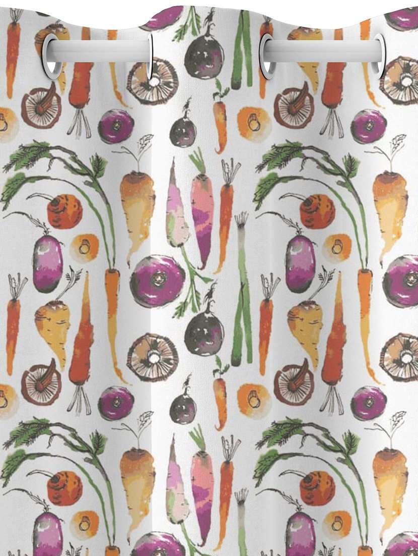 white printed curtains - 21506235 -  Standard Image - 2