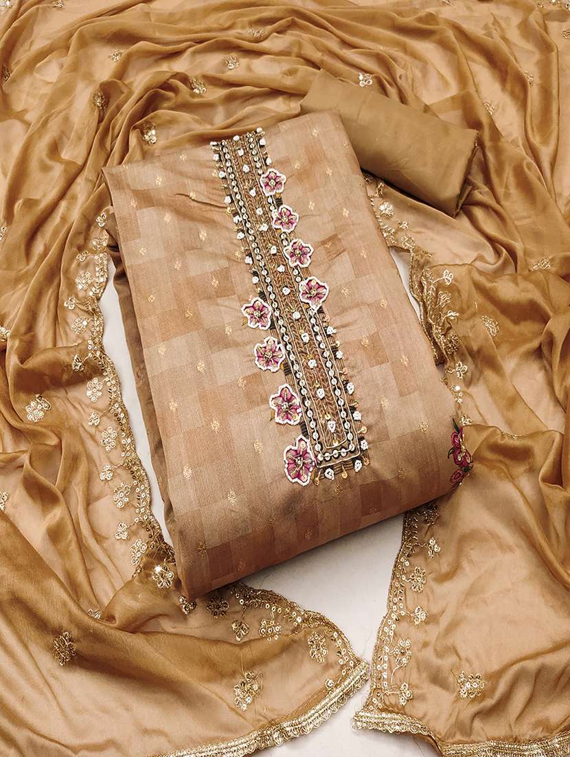 women embellished unstitched suit