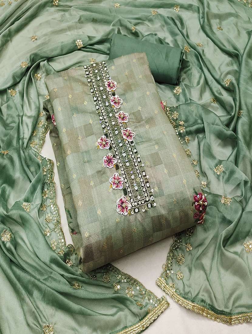 women embellished unstitched suit