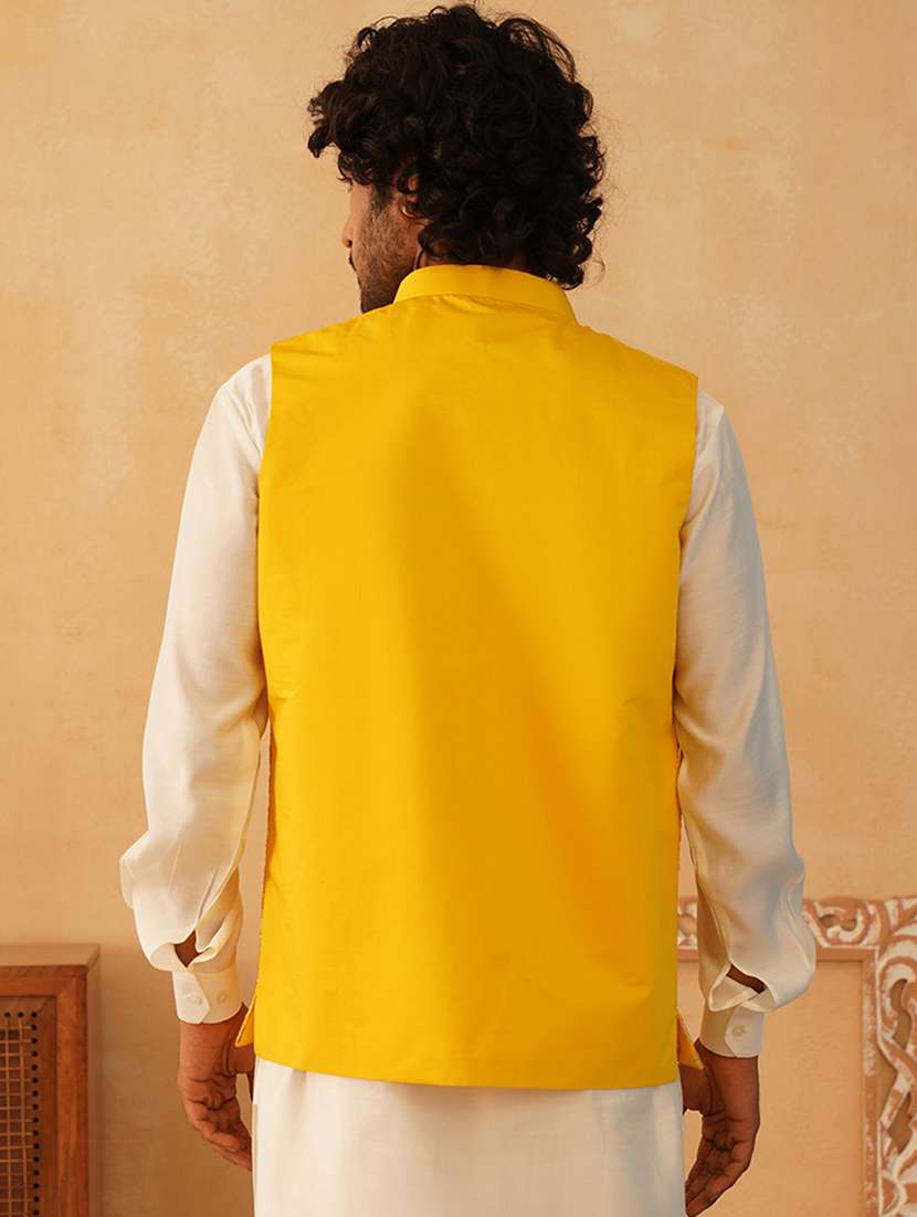 men mandarin neck embroidered nehru jacket - 21506978 -  Standard Image - 2