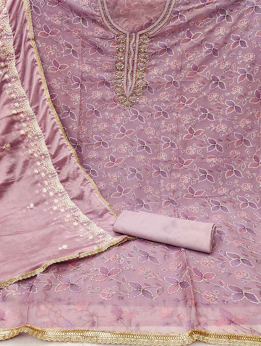 women embellished unstitched suit - 21507254 -  Standard Image - 2