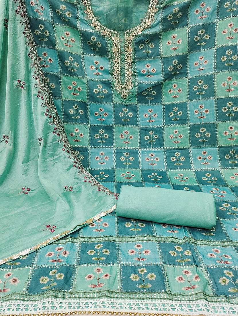 women embellished unstitched suit - 21507261 -  Standard Image - 2